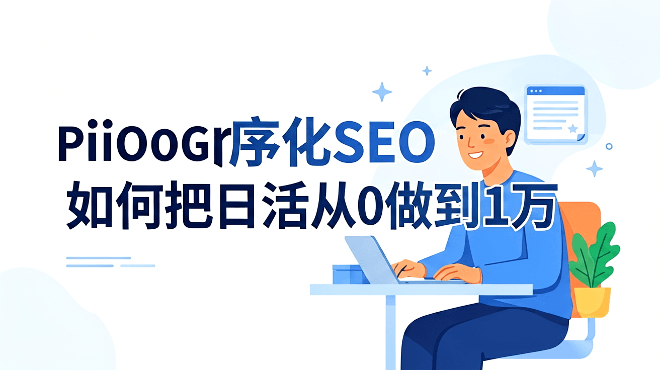 程序化SEO实战:如何把日活从0做到1万